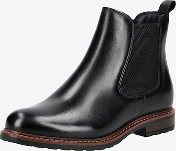 Tamaris Chelsea Boots in Black: front